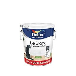 Peinture Le Blanc Finition Parfaite Dulux Valentine Satin 10L+20%