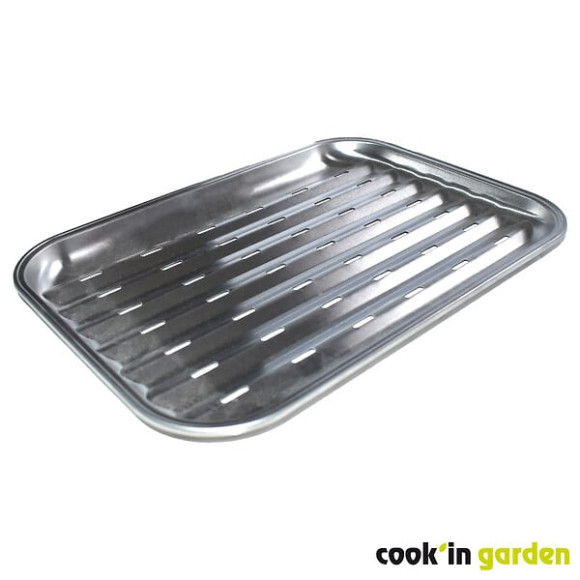 Plat antiflamme inox 34x24cm