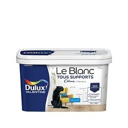 Peinture Le Blanc Crème De Peinture Dulux Valentine Mat 2.5L