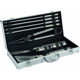 Valisette chef bbq 9 pcs inox