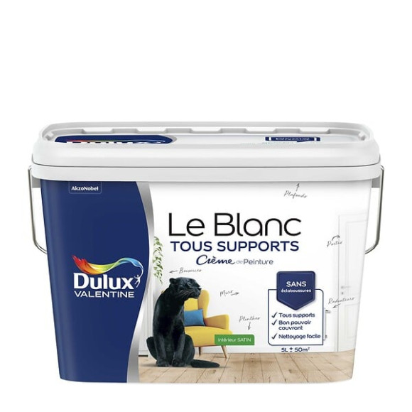 Peinture Le Blanc Crème - Satin - 5L