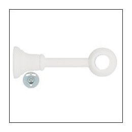 Support de tringle réglable diamètre 20mm bois laqué blanc