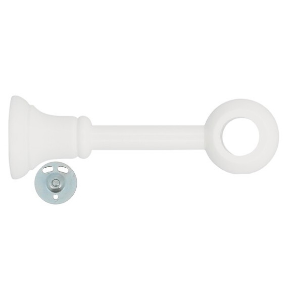 Support de tringle réglable diamètre 20mm bois laqué blanc