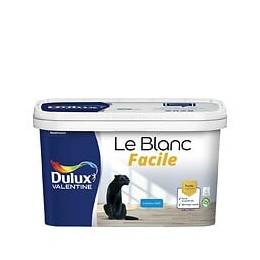 Peinture Le Blanc Facile Dulux Valentine Mat Blanc 2.5L