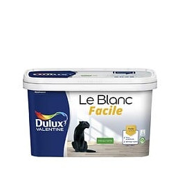 Peinture Le Blanc Facile Dulux Valentine Satin Blanc 2.5L