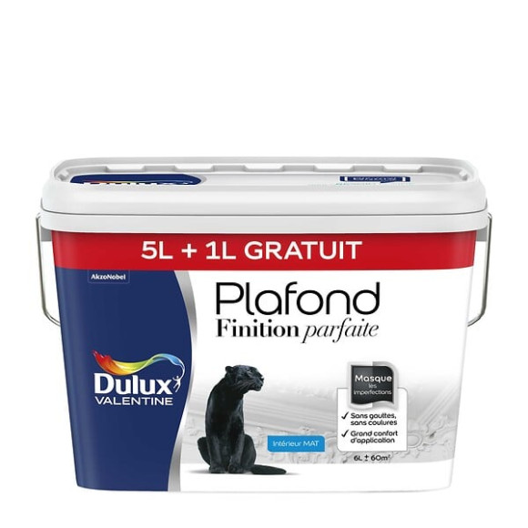 Peinture Plafond Finition Parfaite DuluxValentine Mat 5L+1L