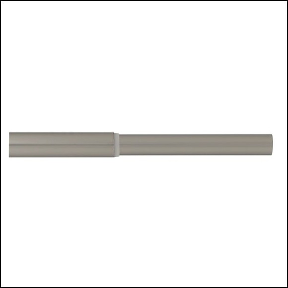 Tringle à  rideaux métal extensible d.20mm Longueur 120-210cm nickel