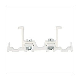 2 supports plafond doubles blanc