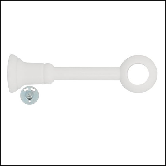 Support de tringle réglable diamètre 28mm bois laqué blanc