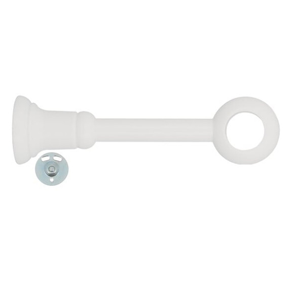 Support de tringle réglable diamètre 28mm bois laqué blanc