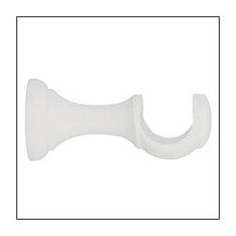 Support de tringle ouvert diamètre 28mm bois laqué blanc