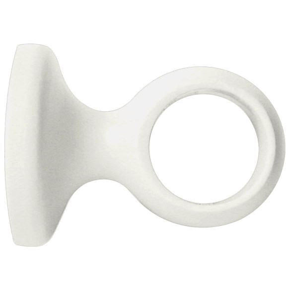 Support de tringle monobloc diamètre 28mm bois laqué blanc