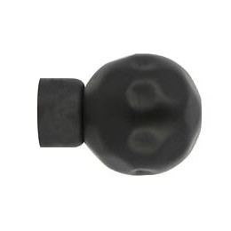 1 EMBOUT BOULE MARTELEE D28 NOIR MAT