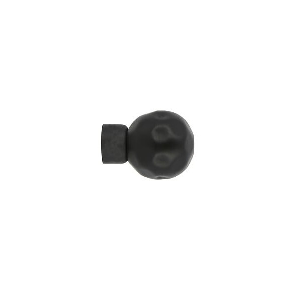 1 EMBOUT BOULE MARTELEE D28 NOIR MAT