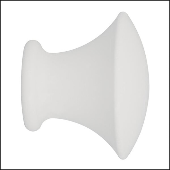 1 EMBOUT MINI PATERE A VISSER D.28mm LAQUE BLANC