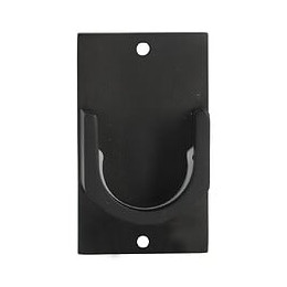 2 NAISSANCES METAL ENTRE MURS EASY FIX D.28mm NOIR MAT