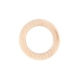 10 anneaux tringle à  rideaux diamètre 56mm bois brut