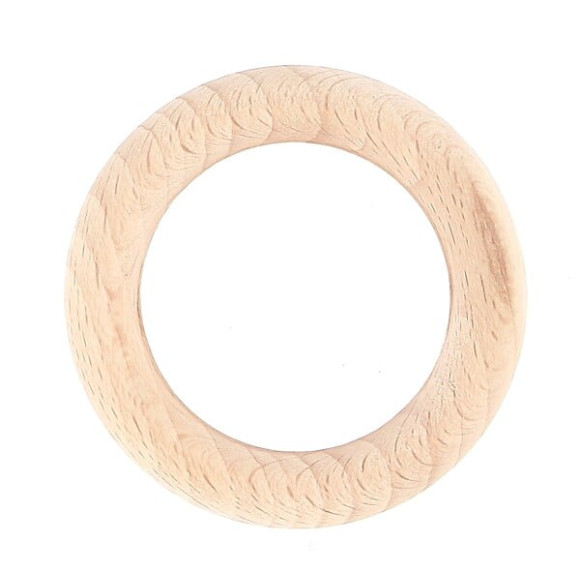 10 anneaux tringle à  rideaux diamètre 56mm bois brut