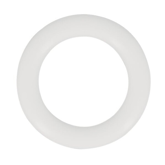 10 ANNEAUX PLASTIQUE D.56MM D.28mm BLANC