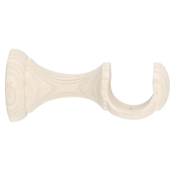 1 SUPPORT MONOBLOC OUVERT FRENE 80MM AXE/MUR D.28mm BLANCHI