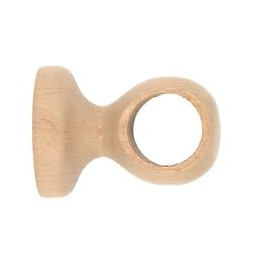 1 SUPPORT MONOBLOC COURT A OEIL 50MM AXE/MUR D.28mm DECOR CHENE CLAIR