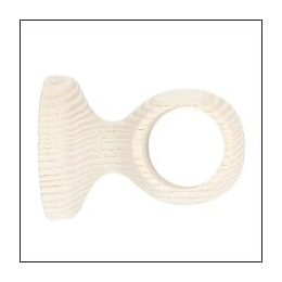 1 SUPPORT MONOBLOC COURT A OEIL FRENE 50MM AXE/MUR D.28mm BLANCHI