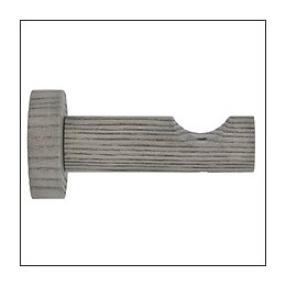 1 SUPPORT TIGE FRENE 80MM AXE/MUR D.28mm DECOR BOIS FLOTTE