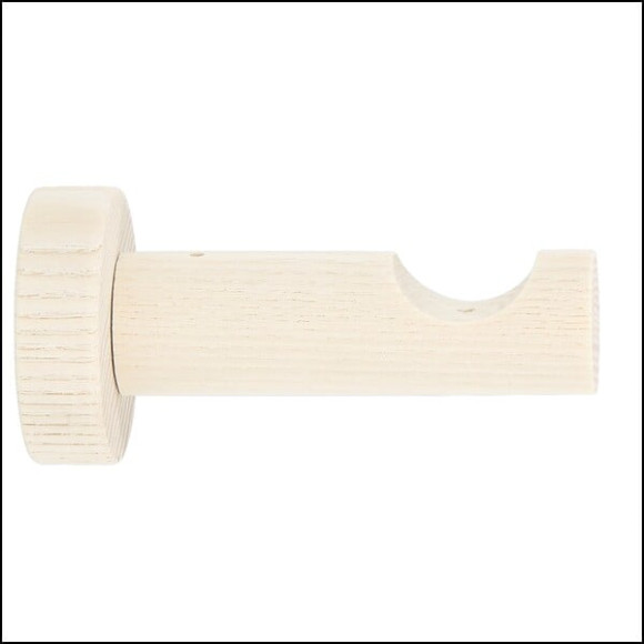 1 SUPPORT TIGE FRENE 80MM AXE/MUR D.28mm BLANCHI