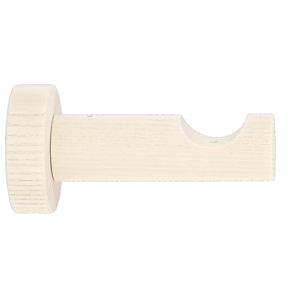 1 SUPPORT TIGE FRENE 80MM AXE/MUR D.28mm BLANCHI