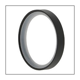 10 ANNEAUX METAL PLAT D.52MM AVEC SILENCIEUX D.28mm NOIR MAT