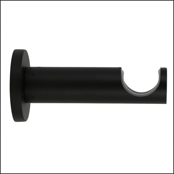 1 SUPPORT TIGE 95MM EASY FIX AVEC REDUCTEUR D.20 D.28mm NOIR MAT