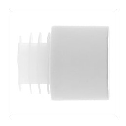 2 EMBOUTS BOUCHON EASY FIX D.28mm BLANC MAT