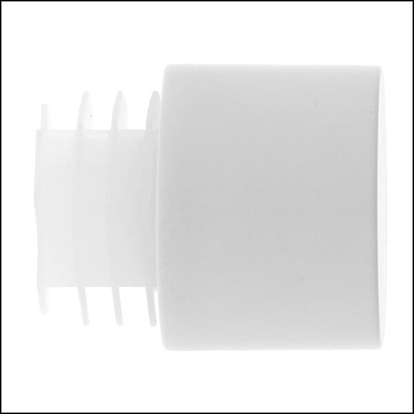 2 EMBOUTS BOUCHON EASY FIX D.28mm BLANC MAT