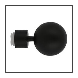 1 EMBOUT BOULE EASY FIX D.28mm NOIR MAT