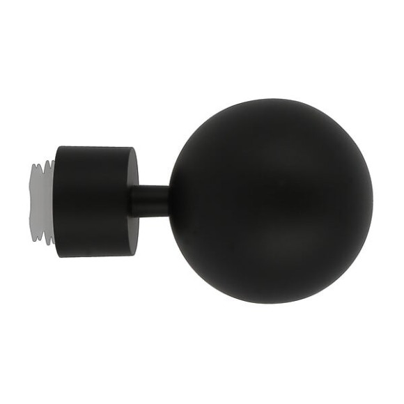 1 EMBOUT BOULE EASY FIX D.28mm NOIR MAT