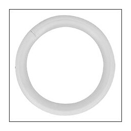 10 ANNEAUX METAL D.42MM AVEC SILENCIEUX D.20mm BLANC MAT