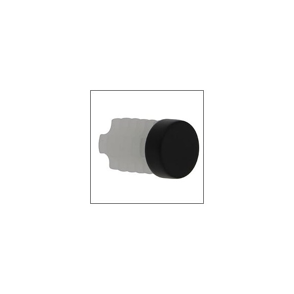 2 EMBOUTS FERMIUM EASY FIX D.20mm NOIR MAT