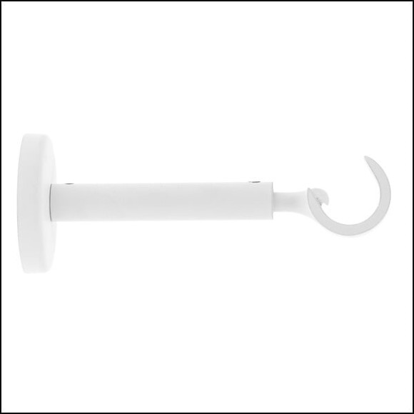 1 SUPPORT OUVERT EXTENSIBLE 110-150MM AXE/MUR EASY FIX D.20mm BLANC M