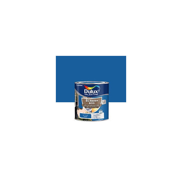 Peinture extérieure Bois Ecran+ Dulux Valentine Satin-Bleu Cobalt 05L