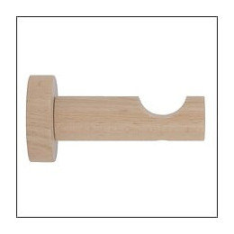 1 SUPPORT TIGE 80MM AXE/MUR D.28mm NATUREL