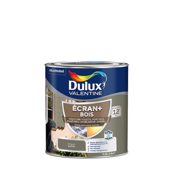 Peinture extérieure Bois Ecran+ Dulux Valentine Satin - Origan 05 L