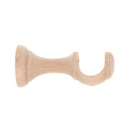 Support de tringle ouvert diamètre 28mm bois brut