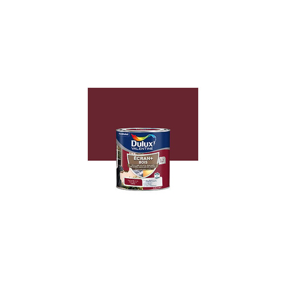 Peinture extérieure Bois Ecran+ Dulux Valentine Satin-RougeBasque 05L