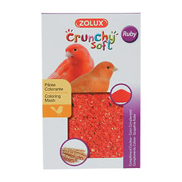 Patée colorante crunchy soft ruby 150g pour canaris