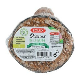 Demi noix de coco graisse et vers de farine ZOLUX pour oiseaux