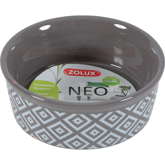 Ecuelle gres neo 150ml gris pour rongeur et petit mammifère