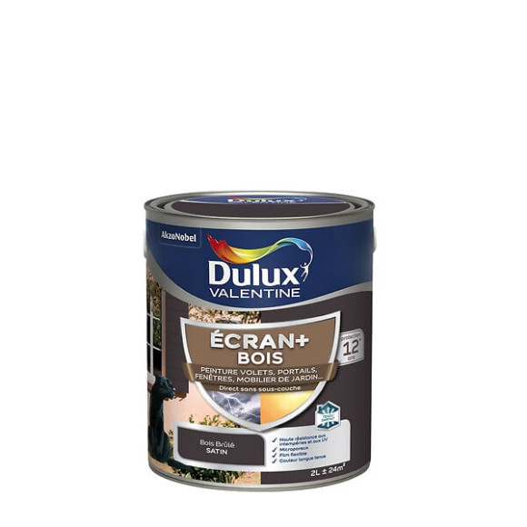 Peinture extérieure Bois Ecran+ - Bois Brûlé - 2L