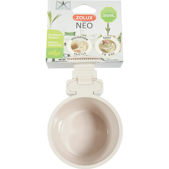 Mangeoire plastique neo 300ml bei pour rongeur et petit mammifère