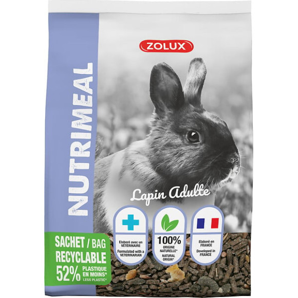 Aliment lapin adulte 800gr