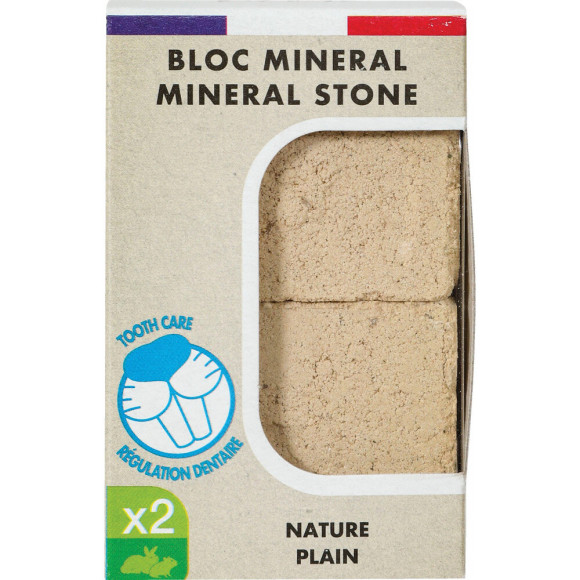 Pierre à  ronger Bloc minéral Eden nature 200g pour rongeur